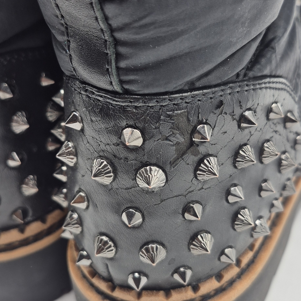 Sam Edelman Black Lug Sole Lace-Up Boots - Picture 3 of 7
